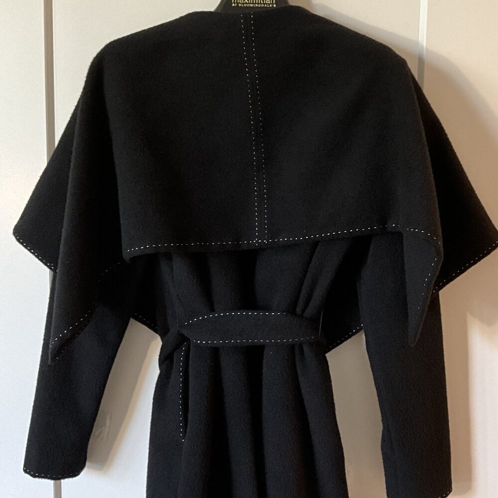 I am Idra Alta Moda baby alpaca blend wrap coat - Picture 4 of 7